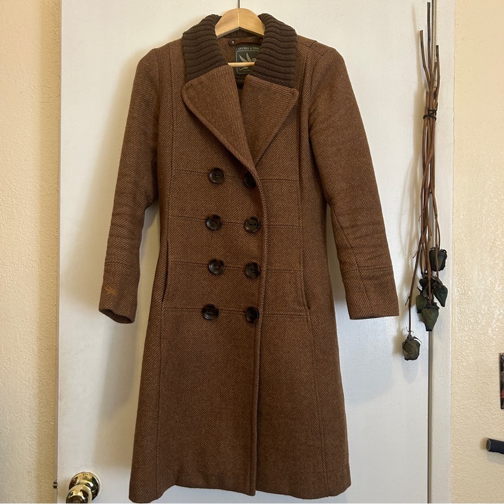 I. Spiewak & Sons peacoat in warm gingerbread